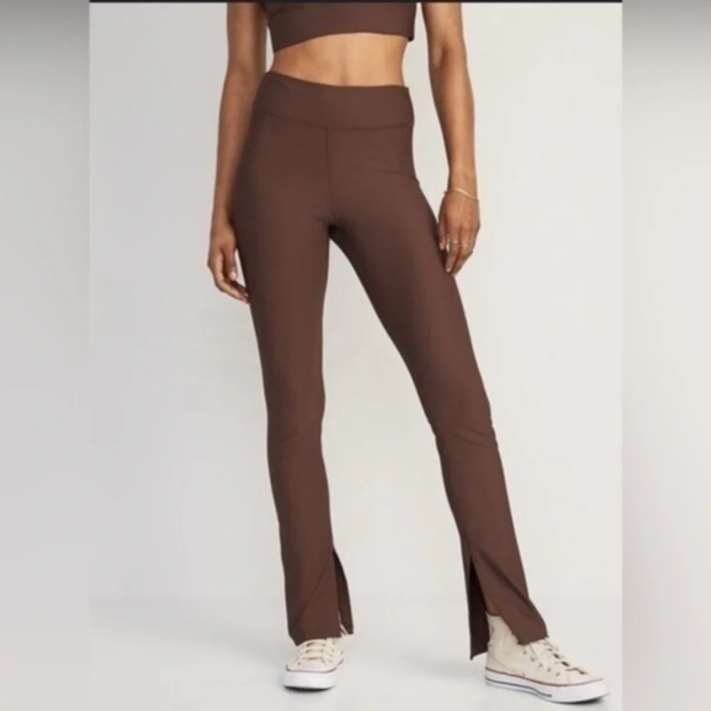 Old Navy Petites X Large Extra High Waist PowerSoft Rib Knit Flare Legging XLP - Picture 1 of 13